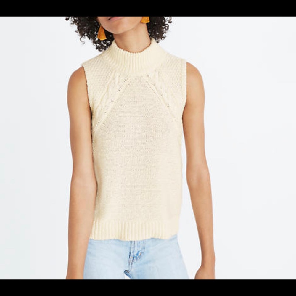 Madewell turtleneck sleeveless sweater